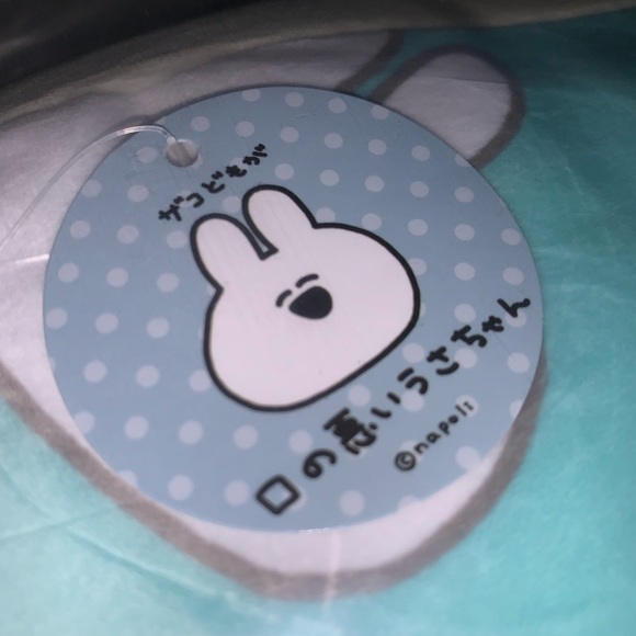 🐰 Zakos Foul-Mouthed Rabbit Dye-Cut BIG Soft Squishie Plush Cushion From Japan - Picture 7 of 8